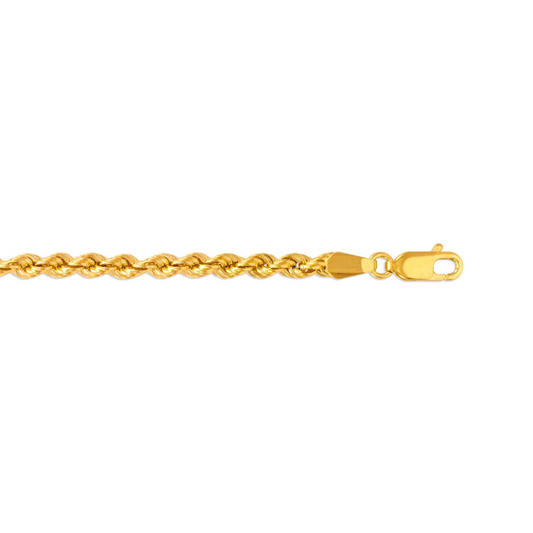 14K Gold Rope Chain 3.2MM (Hollow)