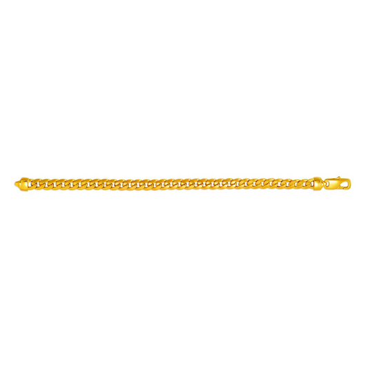 14K Gold Miami Cuban Bracelet 7MM (Hollow)