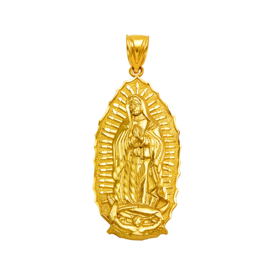 14K Gold Virgencita Pendant