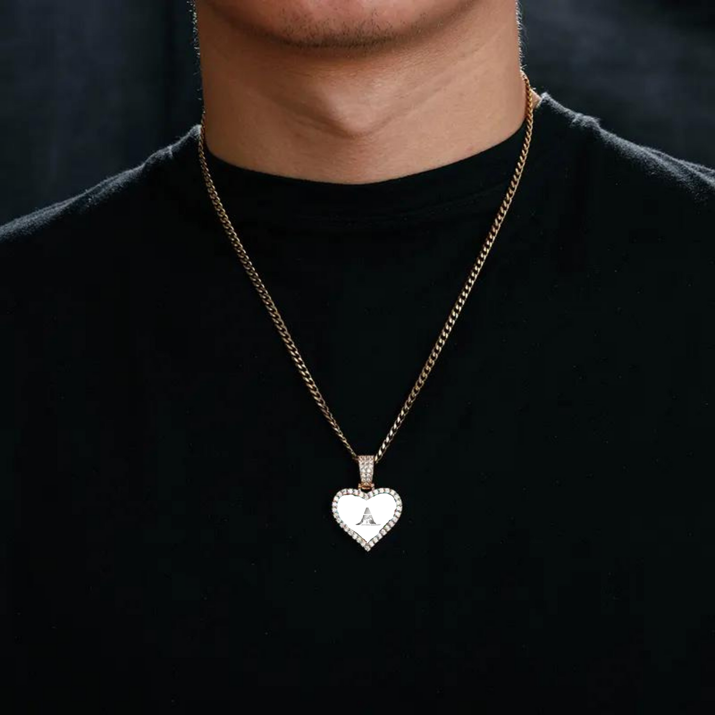 VVS Custom Heart Photo Pendant