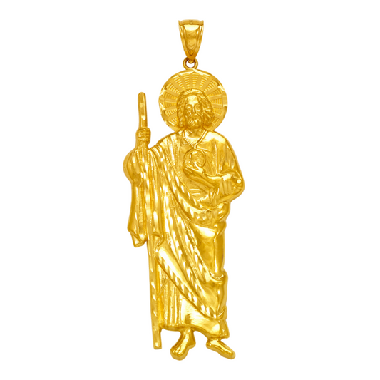 14K Gold Large San Juditas Pendant