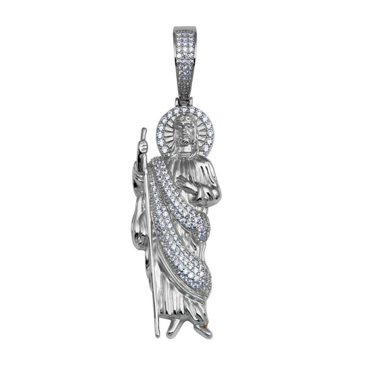 925 Sterling Silver San Judas Pendant