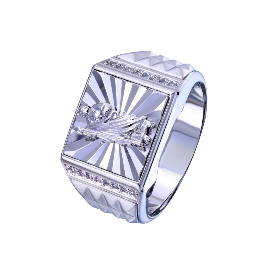 925 Sterling Silver San Judas Ring