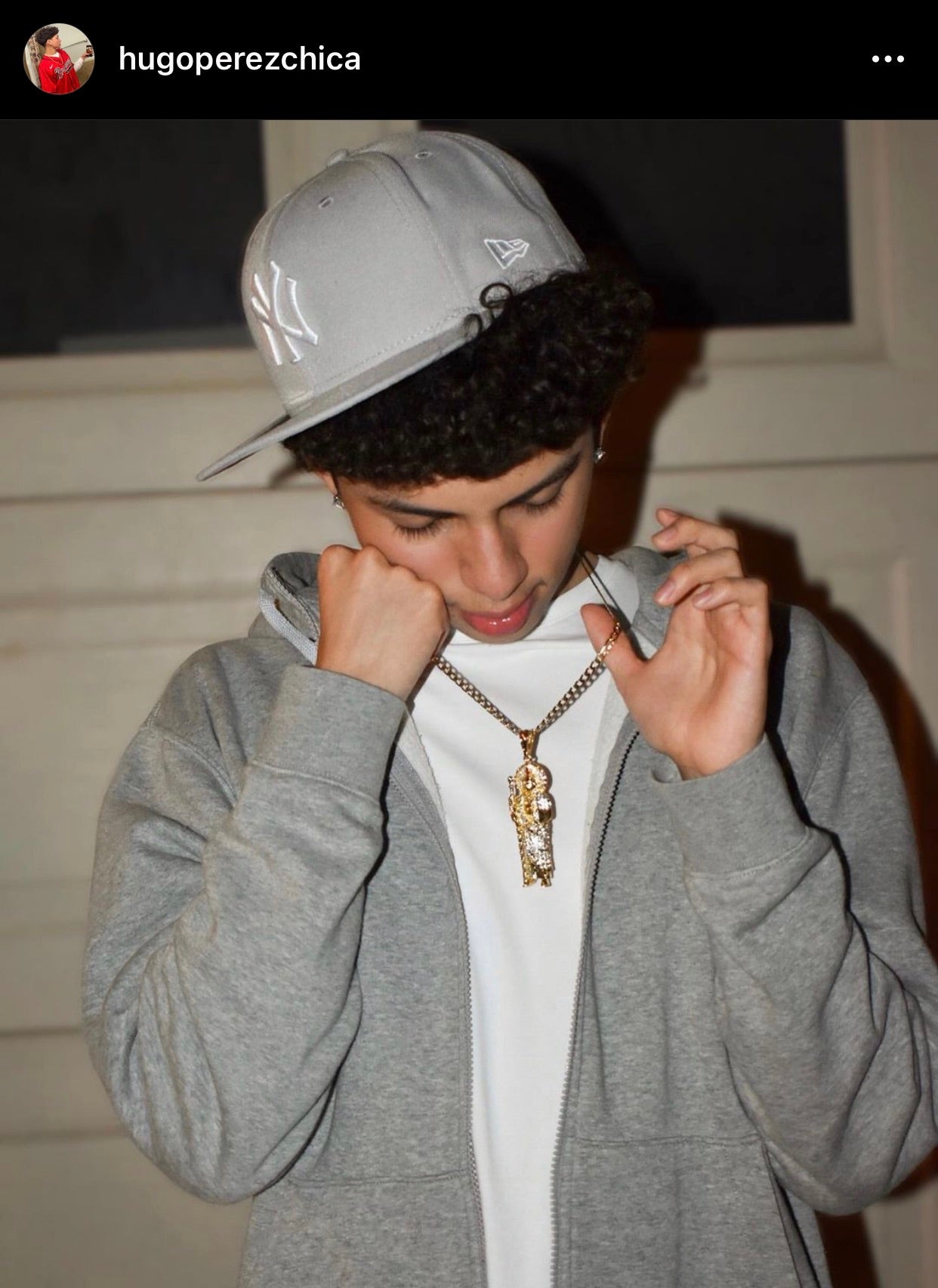 Bust Down San Judas Tadeo Chain (White Stones)