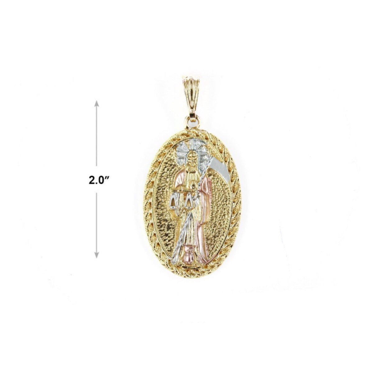 3 Color Santa Muerte Chain