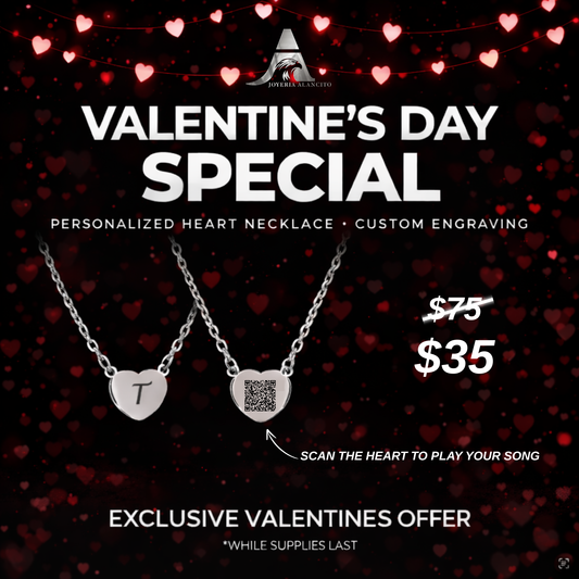 Custom Engraved Heart Necklace