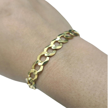 14K Gold Cuban Bracelet 8MM