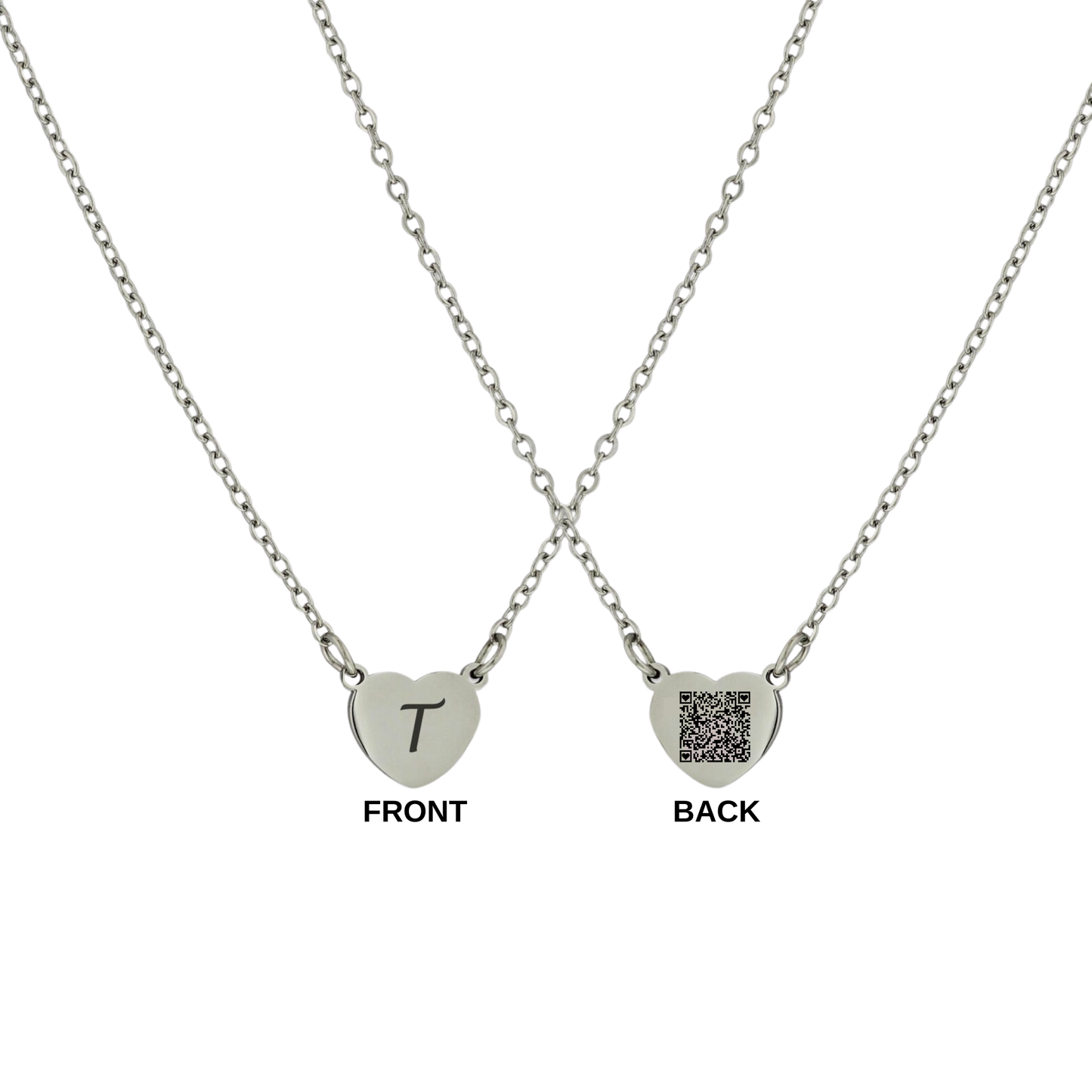 Custom Engraved Heart Necklace