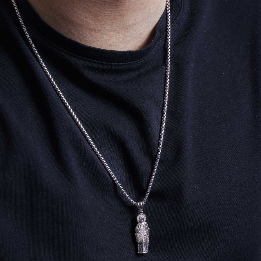 925 Sterling Silver Medium San Juditas Pendant
