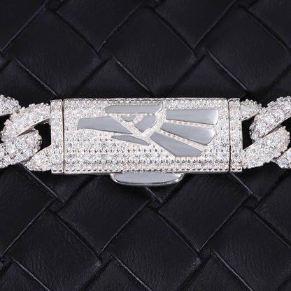 9mm VVS Moissanite "Hecho En Mexico" Cuban Bracelet