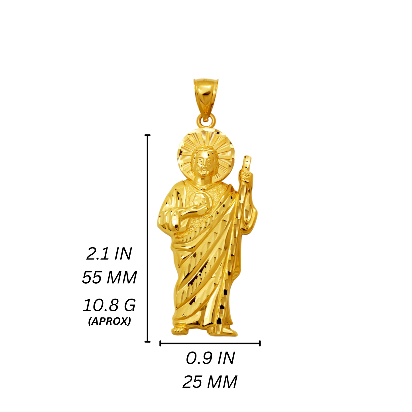 14K Gold San Juditas Pendant