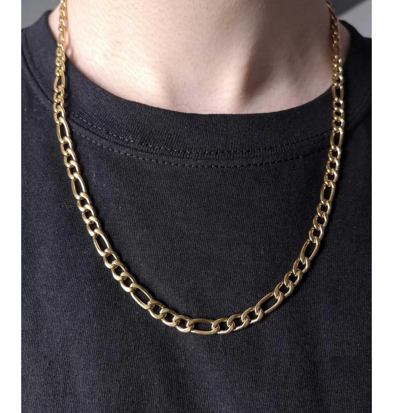 14K Gold Figaro Chain 6MM