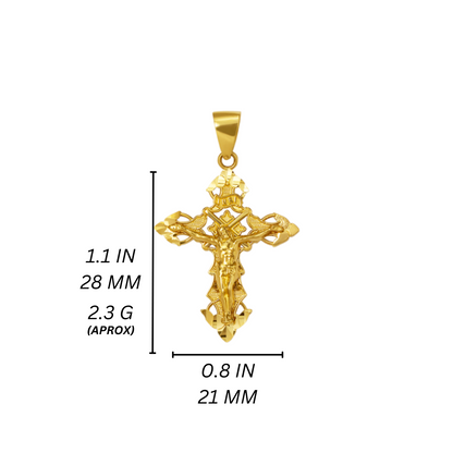 14K Gold Cruz Pendant