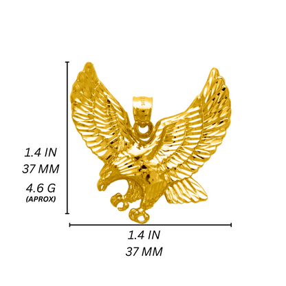 14K Gold Aguila Pendant