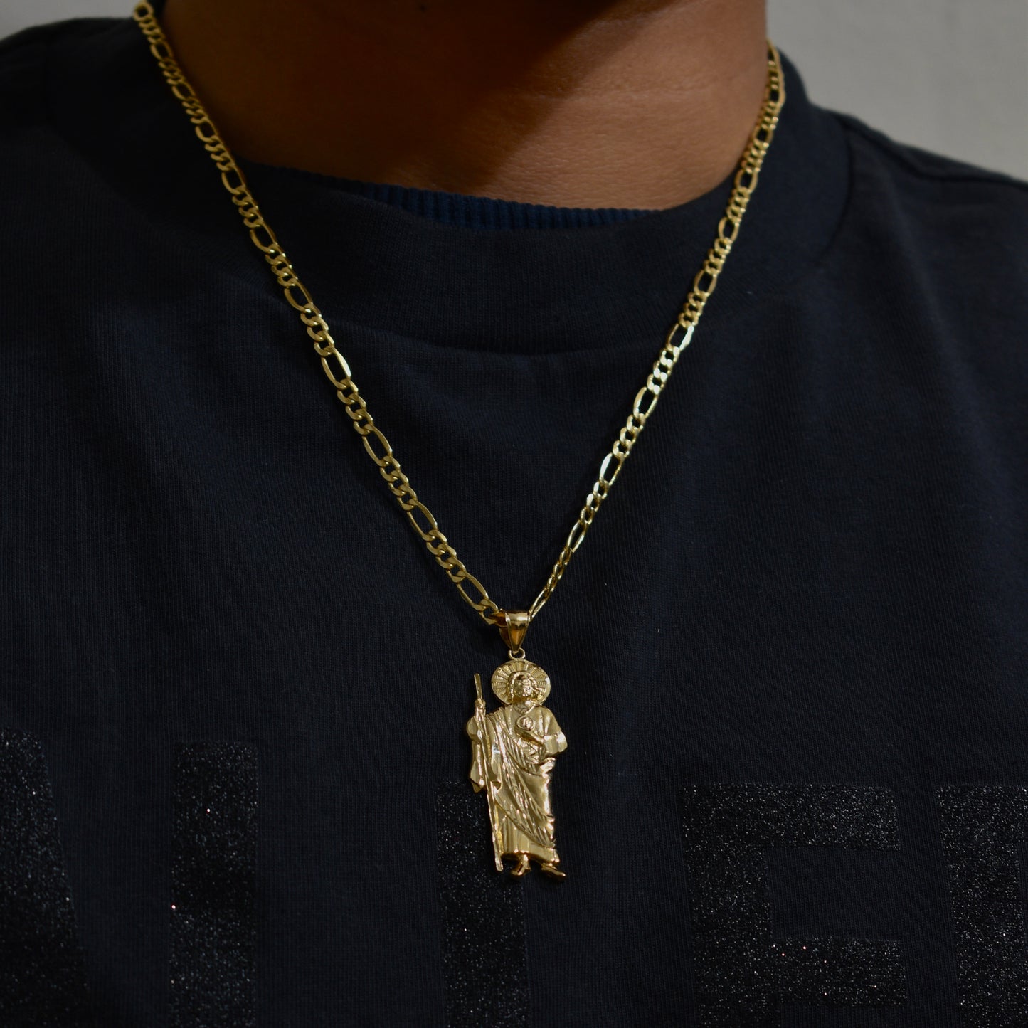 14K Gold San Juditas Chain Set