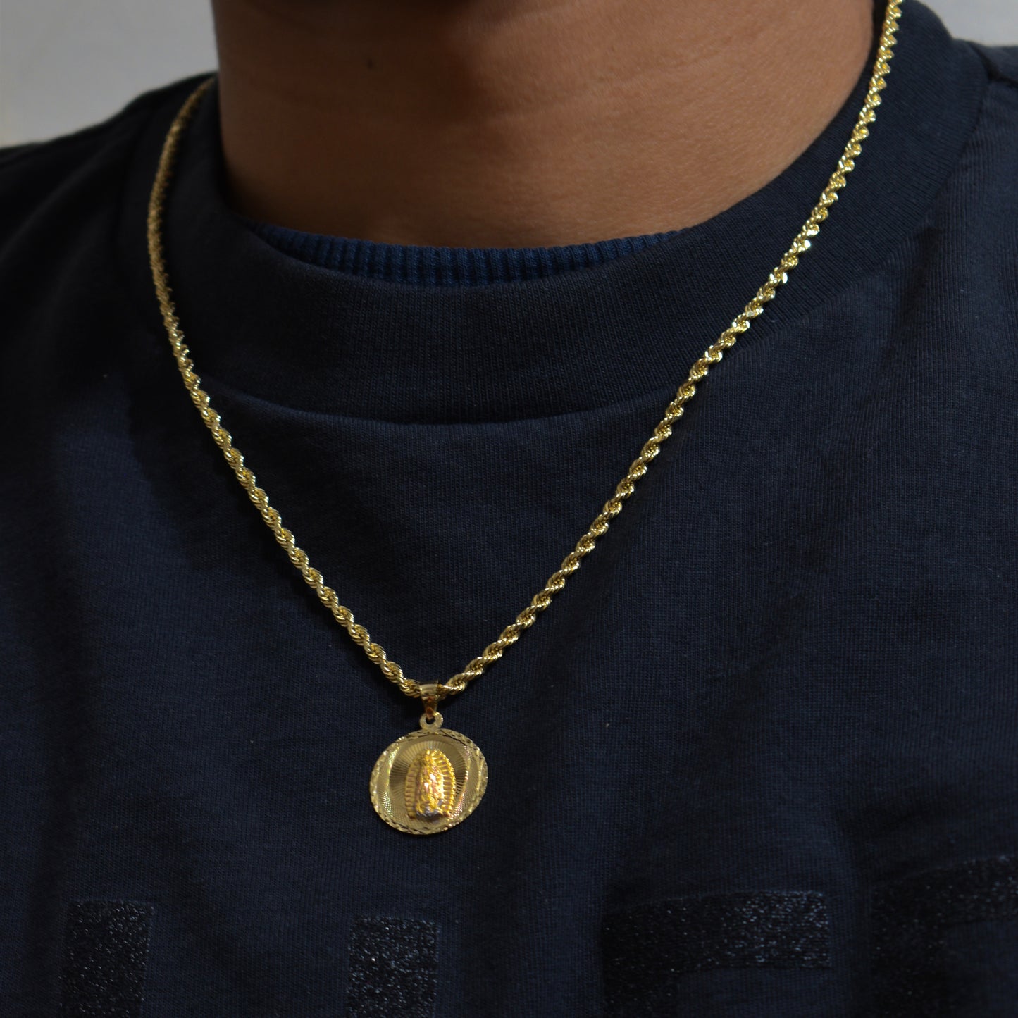 14K Gold Virgencita Chain Set