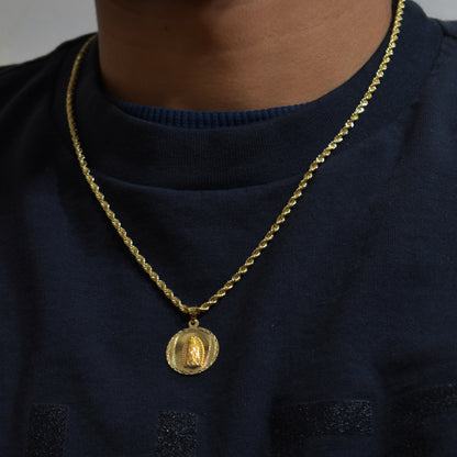 14K Gold Virgencita Pendant