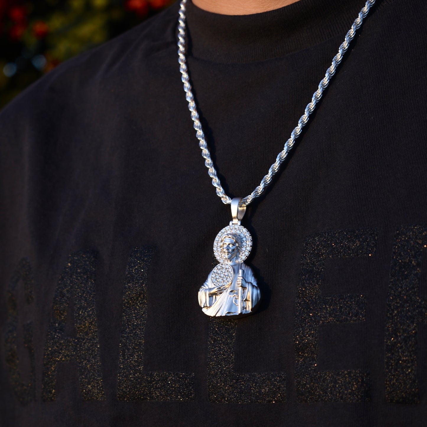 VVS Matte Finish San Juditas Pendant