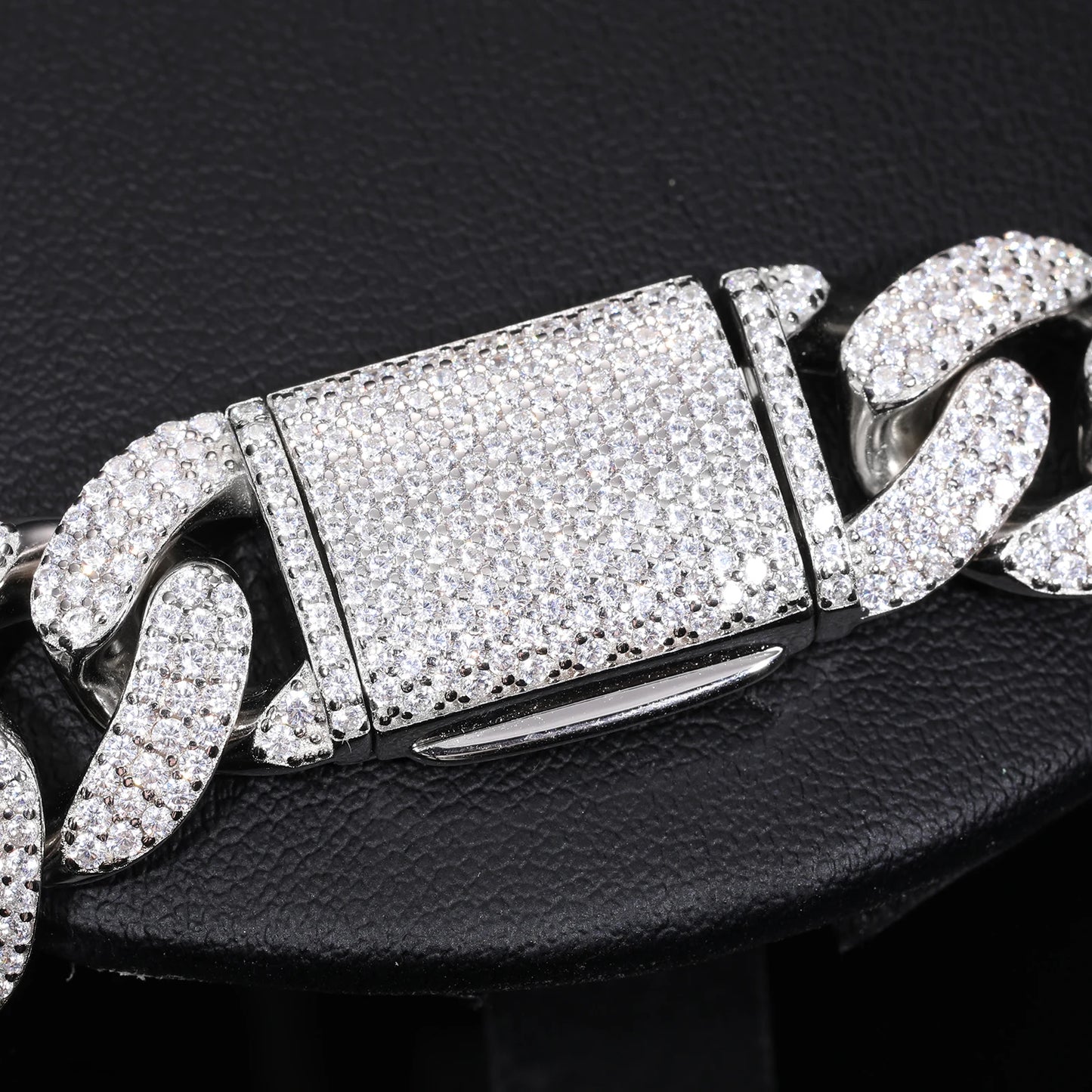 14mm VVS Moissanite Cuban Bracelet