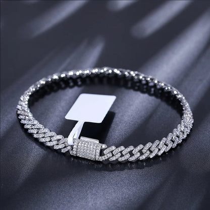 6mm VVS Moissanite Cuban Bracelet