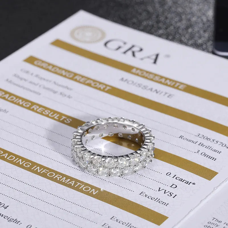 VVS 3MM Double Row Ring