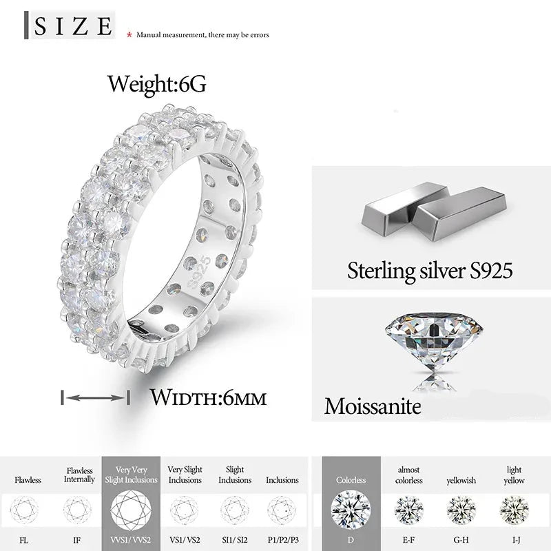 VVS 3MM Double Row Ring