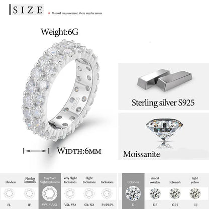 VVS 3MM Double Row Ring