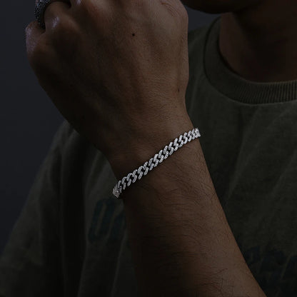 6mm VVS Moissanite Cuban Bracelet
