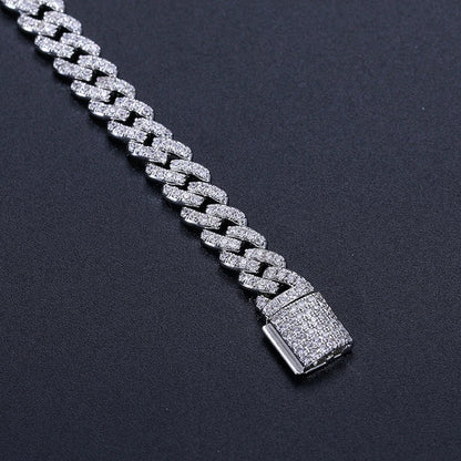 6mm VVS Moissanite Cuban Bracelet