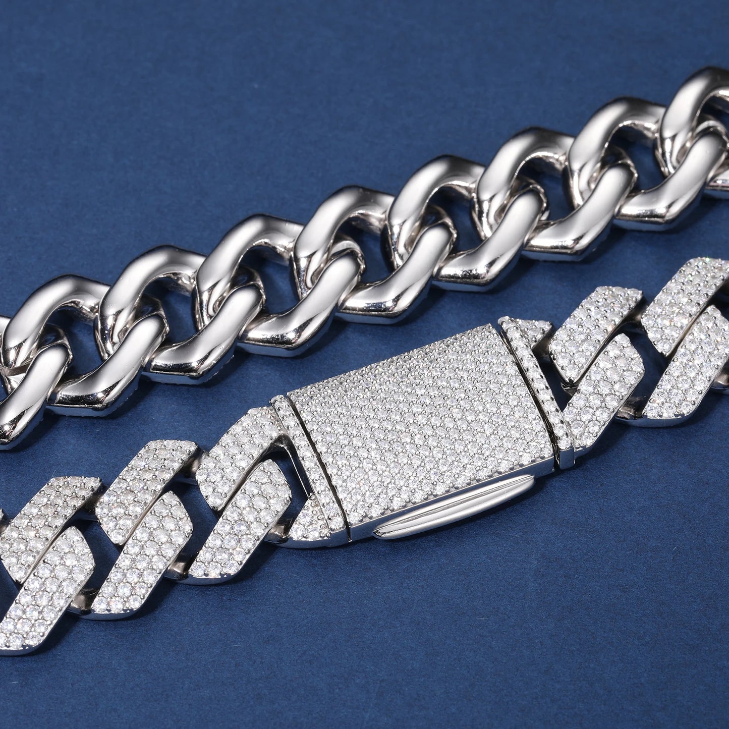16mm VVS Moissanite Cuban Bracelet