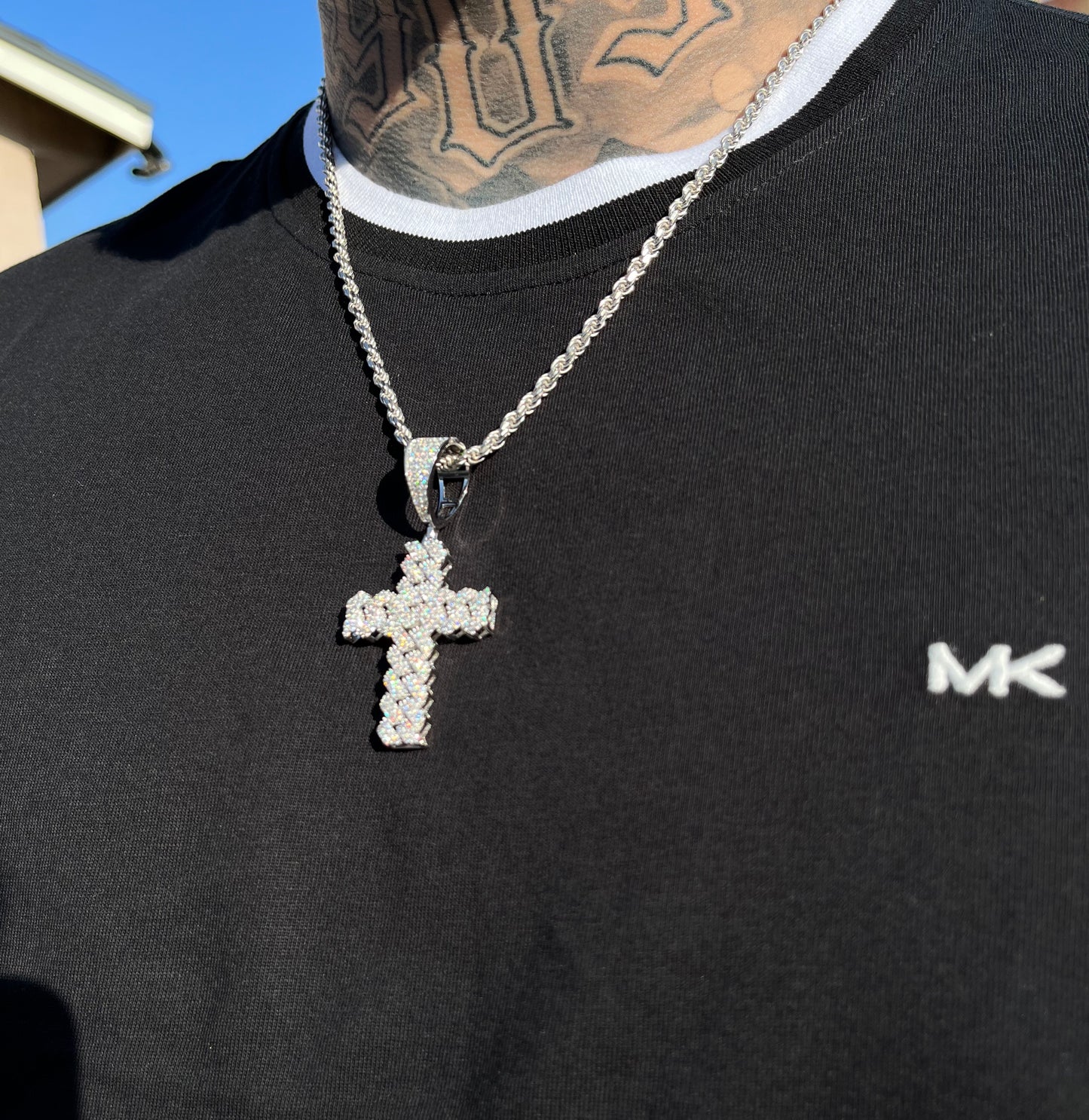 VVS Cuban Cross Pendant