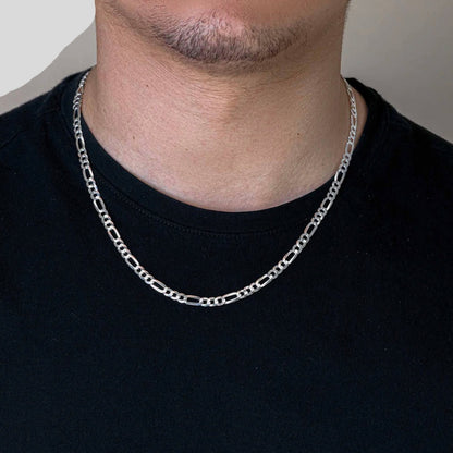 925 Sterling Silver Figaro Chain (5.6MM)