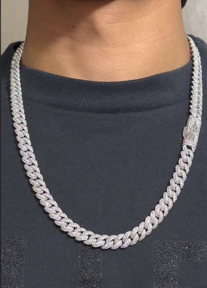 9mm VVS Moissanite "Hecho En Mexico" Cuban Chain
