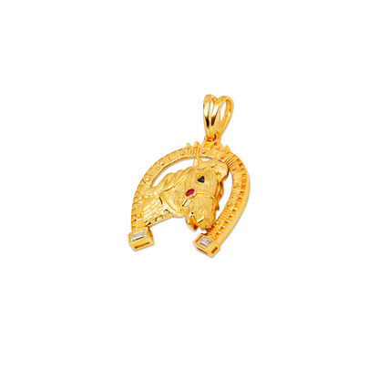 14K Gold Charro Pendant