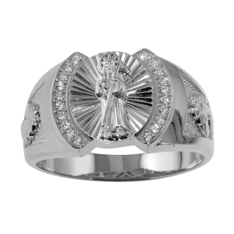 925 Sterling Silver Santa Muerte Ring