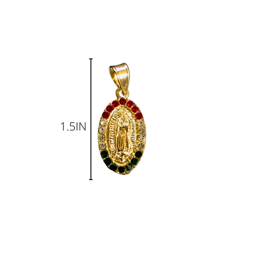 Virgencita Necklace (MEX Stones)
