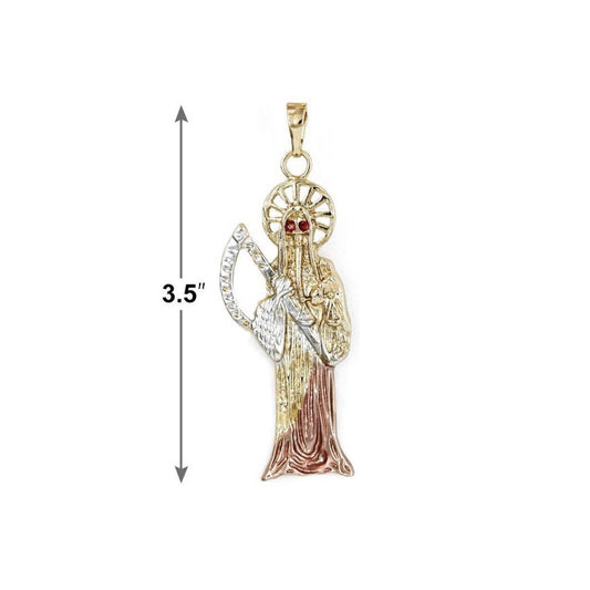 Large 3 Tone Santa Muerte Chain