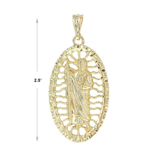 San Judas Tadeo Oval Chain